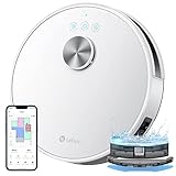 Lefant M1 Robot Vacuum Cleaner with Mop Room Mapping 4000Pa, LDS Navigation SLAM Algorithm Virtual Boundary, 32cm DIA Laser Robotic Vacuum Wi-Fi/App/Alexa Control