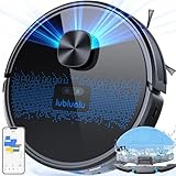 Lubluelu Robot Vacuum Cleaner with Mop 4000Pa, 2 in 1 Robot Vacuum, Lidar Navigation, 5 Real-Time Mapping,10 No-go Zones, Wifi/App/Alexa, Robotic Vacuum Cleaner for Pet Hair, Carpet, Hard Floor(Black)