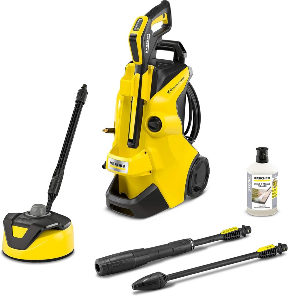 Kärcher K 4 Power Control Home high pressure washer: Intelligent app support - the right solution for heavier soiling - incl. home kit